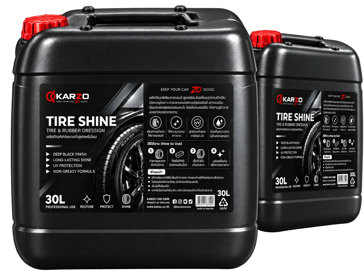 น้ำยาคาร์แคร์ KARZO TIRE SHINE